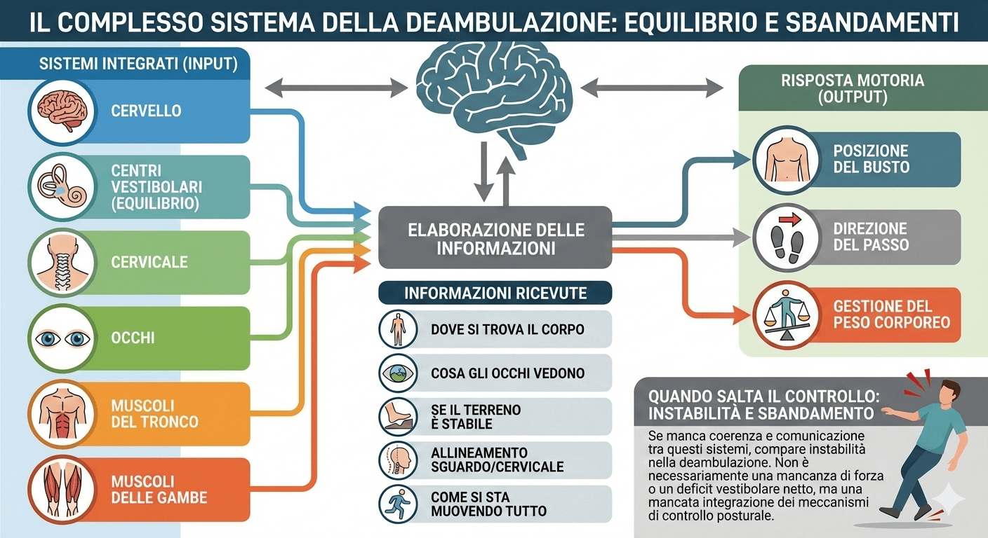 Integrazione sensoriale per sbandamenti quando cammino