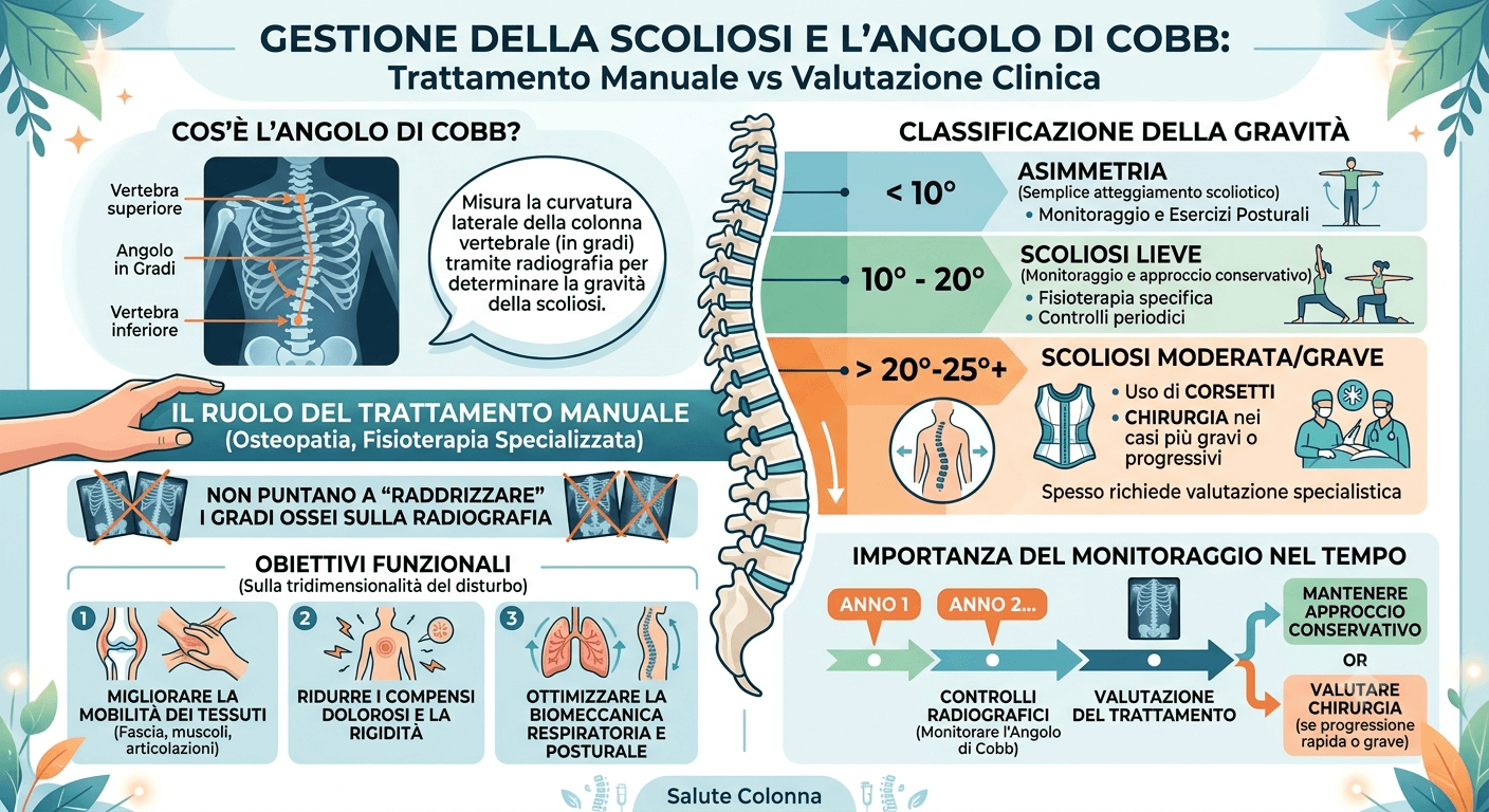 infografica angolo di cobb scoliosi