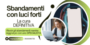 sbandamenti con luci forti o schermo